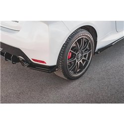 Maxton - Street Pro Lame Du Pare Chocs Arriere Toyota GR Yaris Mk4 Noir + Rabats Brillant 