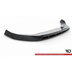 Maxton - Lame Du Pare-Chocs Avant V.2 Audi Q4 e-tron Sportback S-line Mk1 Noir Brillant