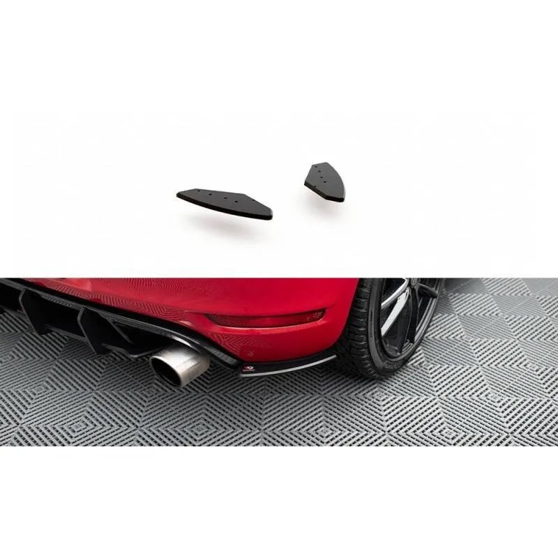 Maxton - Street Pro Lame Du Pare Chocs Arriere Volkswagen Golf GTI Mk6 Noir-Rouge