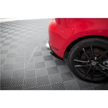 Maxton - Street Pro Lame Du Pare Chocs Arriere Volkswagen Golf GTI Mk6 Noir-Rouge