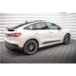 Maxton - Rajouts Des Bas De Caisse Audi Q4 e-tron Sportback S-line Mk1 Noir Brillant