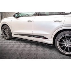 Maxton - Rajouts Des Bas De Caisse Audi Q4 e-tron Sportback S-line Mk1 Noir Brillant