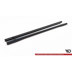 Maxton - Rajouts Des Bas De Caisse Audi Q4 e-tron Sportback S-line Mk1 Noir Brillant