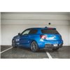 Maxton - Street Pro Lame Du Pare Chocs Arriere BMW M135i F20 Noir-Rouge + Rabats Brillant