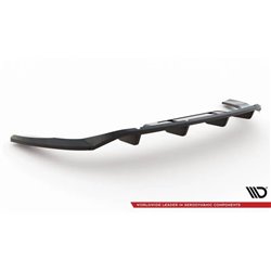 Maxton - Arriere Lame (avec une barre verticale) Audi Q4 e-tron Sportback S-line Mk1 Noir Brillant