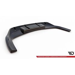 Maxton - Arriere Lame (avec une barre verticale) Audi Q4 e-tron Sportback S-line Mk1 Noir Brillant