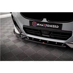 Maxton - Lame Du Pare-Chocs Avant V.2 BMW 2 Coupe M-Pack / M240i G42 Noir Brillant