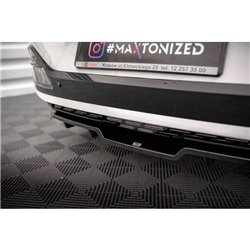 Maxton - Arriere Lame (avec une barre verticale) Kia EV6 GT-Line Mk1 Noir Brillant