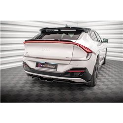 Maxton - Arriere Lame (avec une barre verticale) Kia EV6 GT-Line Mk1 Noir Brillant
