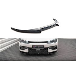 Maxton - Lame Du Pare-Chocs Avant V.2 Kia EV6 GT-Line Mk1 Noir Brillant