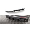 Maxton - Arriere Splitter (avec une barre verticale) Audi Q3 S-Line SUV F3 Noir Brillant