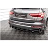 Maxton - Arriere Lame (avec une barre verticale) Audi Q3 S-Line SUV F3 Noir Brillant