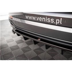 Maxton - Arriere Lame (avec une barre verticale) Audi Q3 S-Line SUV F3 Noir Brillant