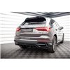 Maxton - Arriere Lame (avec une barre verticale) Audi Q3 S-Line SUV F3 Noir Brillant