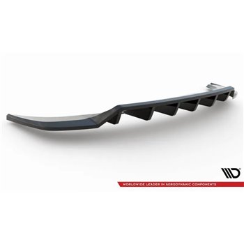 Maxton - Arriere Lame (avec une barre verticale) Audi Q3 S-Line SUV F3 Noir Brillant