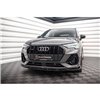 Maxton - Lame Du Pare-Chocs Avant V.2 Audi Q3 S-Line SUV F3 Noir Brillant