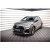 Maxton - Lame Du Pare-Chocs Avant V.2 Audi Q3 S-Line SUV F3 Noir Brillant