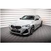 Maxton - Lame Du Pare-Chocs Avant V.2 + Ailerons BMW 2 Coupe M-Pack / M240i G42 Noir Brillant