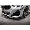 Maxton - Lame Du Pare-Chocs Avant V.2 + Ailerons BMW 2 Coupe M-Pack / M240i G42 Noir Brillant