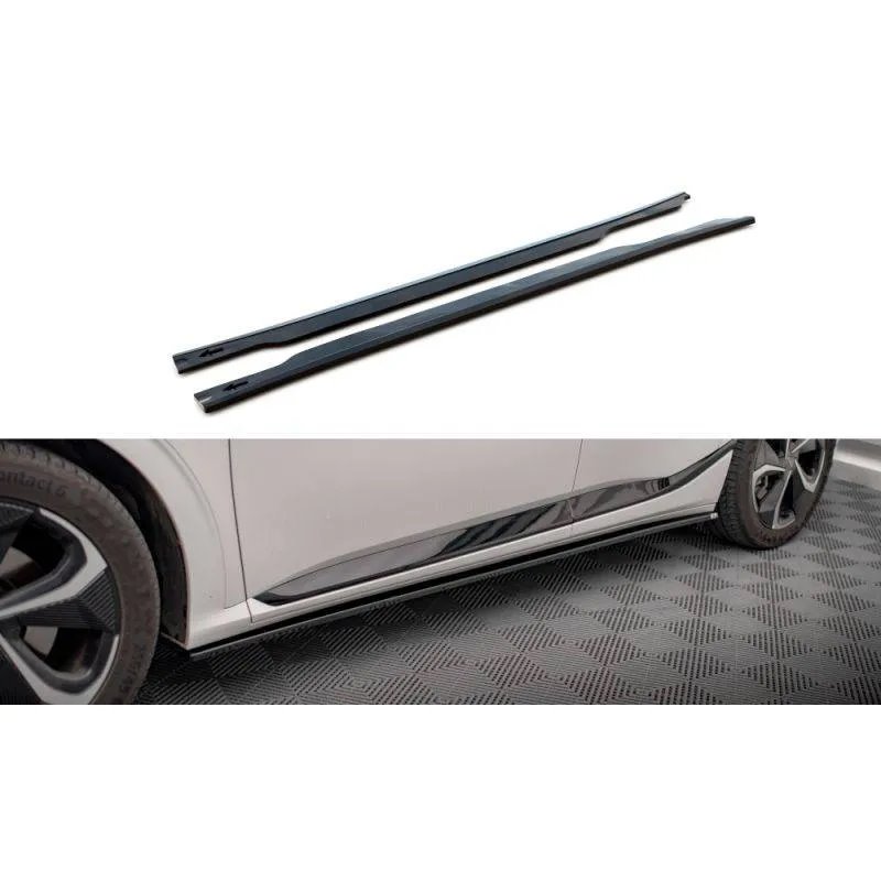 Maxton - Rajouts Des Bas De Caisse Kia EV6 GT-Line Mk1 Noir Brillant