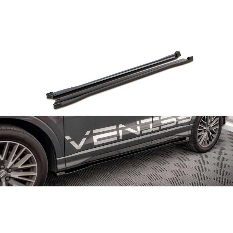 Maxton - Rajouts Des Bas De Caisse V.1 Audi Q3 S-Line / RSQ3 F3 Noir Brillant