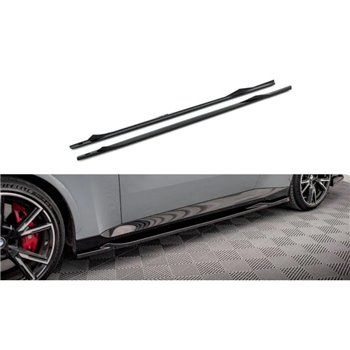 Maxton - Rajouts Des Bas De Caisse V.2 BMW 2 Coupe M-Pack / M240i G42 Noir Brillant