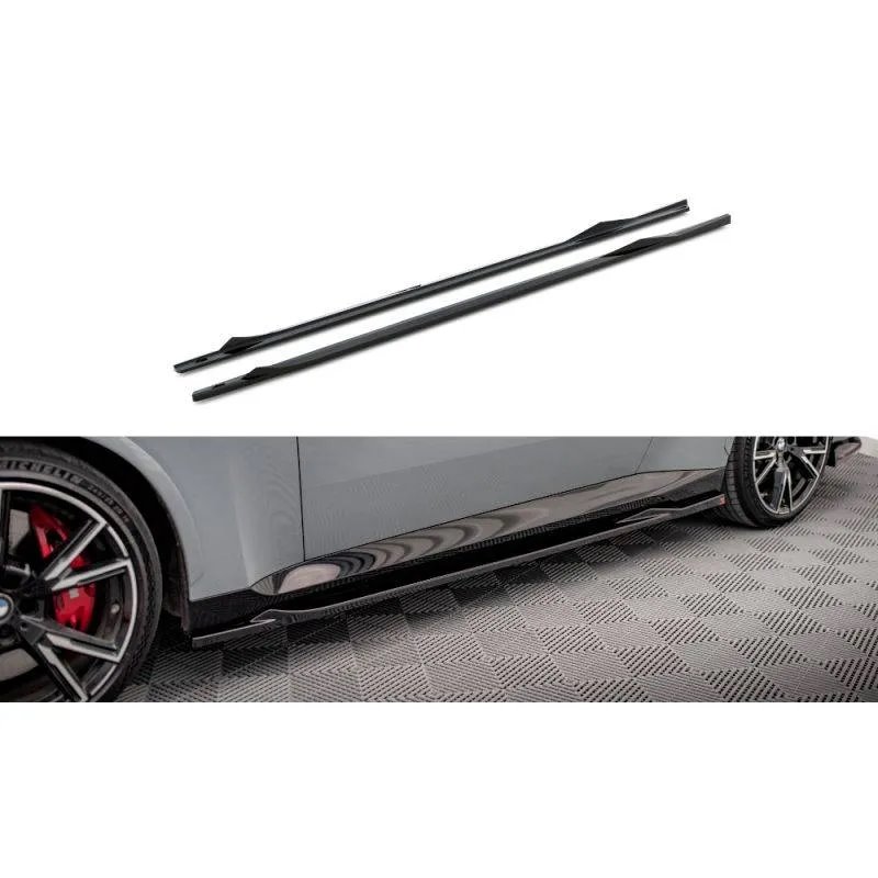 Maxton - Rajouts Des Bas De Caisse V.2 BMW 2 Coupe M-Pack / M240i G42 Noir Brillant