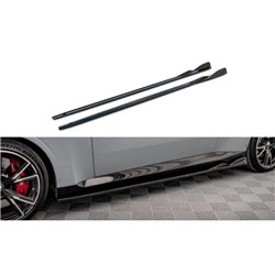 Maxton - Rajouts Des Bas De Caisse V.1 BMW 2 Coupe M-Pack / M240i G42 Noir Brillant