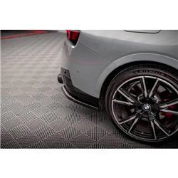 Maxton - Lames De Pare-Chocs Arrière Latérales V.2 BMW 2 Coupe M240i G42 Noir Brillant