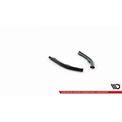 Maxton - Lames De Pare-Chocs Arrière Latérales V.2 BMW 2 Coupe M240i G42 Noir Brillant