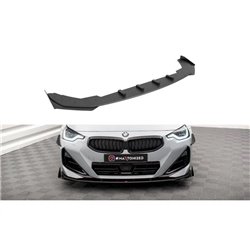 Maxton - Street Pro Lame Du Pare-Chocs Avant BMW 2 Coupe M-Pack / M240i G42 Noir + Rabats Brillant