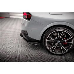 Maxton - Lames De Pare-Chocs Arrière Latérales V.1 BMW 2 Coupe M240i G42 Noir Brillant