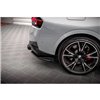Maxton - Lames De Pare-Chocs Arrière Latérales V.1 BMW 2 Coupe M240i G42 Noir Brillant