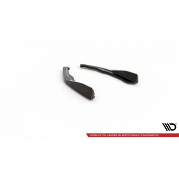 Maxton - Lames De Pare-Chocs Arrière Latérales V.1 BMW 2 Coupe M240i G42 Noir Brillant