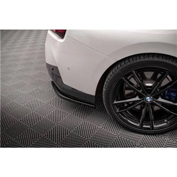 Maxton - Lames De Pare-Chocs Arrière Latérales V.2 BMW 2 Coupe M-Pack G42 Noir Brillant