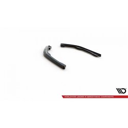 Maxton - Lames De Pare-Chocs Arrière Latérales V.2 BMW 2 Coupe M-Pack G42 Noir Brillant