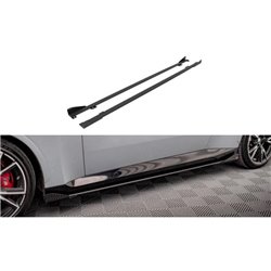 Maxton - Street Pro Rajouts Des Bas De Caisse BMW 2 Coupe M-Pack / M240i G42 Noir-Rouge + Rabats Brillant