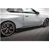 Maxton - Street Pro Rajouts Des Bas De Caisse BMW 2 Coupe M-Pack / M240i G42 Noir-Rouge + Rabats Brillant