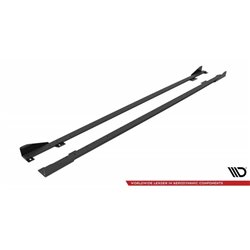 Maxton - Street Pro Rajouts Des Bas De Caisse BMW 2 Coupe M-Pack / M240i G42 Noir-Rouge + Rabats Brillant