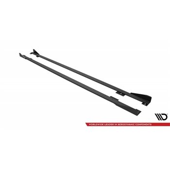 Maxton - Street Pro Rajouts Des Bas De Caisse BMW 2 Coupe M-Pack / M240i G42 Noir-Rouge + Rabats Brillant