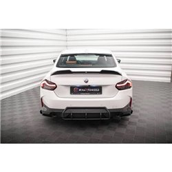 Maxton - Street Pro Lame Du Pare Chocs Arriere BMW 2 Coupe M-Pack G42 Noir + Rabats Brillant