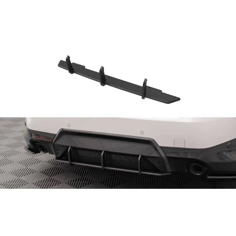 Maxton - Street Pro Central Diffuseur Arriere BMW 2 Coupe M-Pack G42 Noir-Rouge