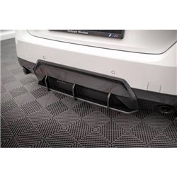 Maxton - Street Pro Central Diffuseur Arriere BMW 2 Coupe M-Pack G42 Noir-Rouge