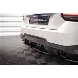 Maxton - Street Pro Central Diffuseur Arriere BMW 2 Coupe M-Pack G42 Noir-Rouge
