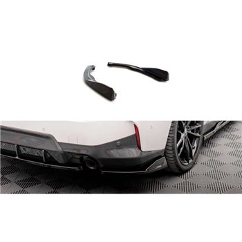 Maxton - Lames De Pare-Chocs Arrière Latérales V.1 BMW 2 Coupe M-Pack G42 Noir Brillant