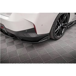 Maxton - Lames De Pare-Chocs Arrière Latérales V.1 BMW 2 Coupe M-Pack G42 Noir Brillant
