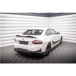 Maxton - Lames De Pare-Chocs Arrière Latérales V.1 BMW 2 Coupe M-Pack G42 Noir Brillant