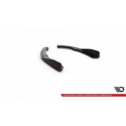 Maxton - Lames De Pare-Chocs Arrière Latérales V.1 BMW 2 Coupe M-Pack G42 Noir Brillant