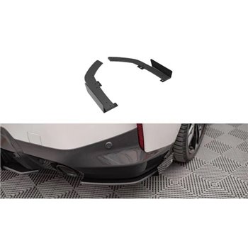 Maxton - Street Pro Lame Du Pare Chocs Arriere BMW 2 Coupe M-Pack G42 Noir-Rouge + Rabats Brillant