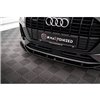 Maxton - Lame Du Pare-Chocs Avant V.1 Audi Q3 S-Line SUV F3 Noir Brillant
